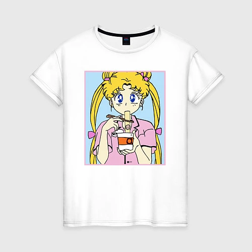 Женская футболка Sailor Moon Usagi Tsukino / Белый – фото 1