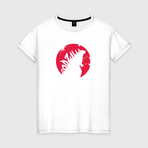 Женская футболка Godzilla / Белый – фото 1