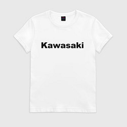 Футболка хлопковая женская KAWASAKI Z, цвет: белый