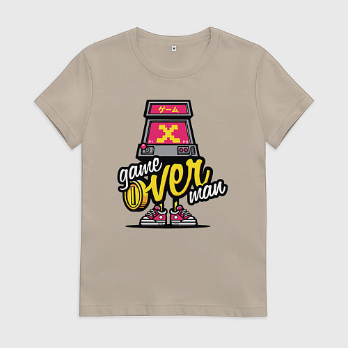 Женская футболка Game Over / Миндальный – фото 1