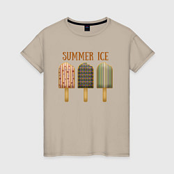 Женская футболка Мороженое