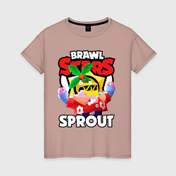 Женская футболка BRAWL STARS SPROUT