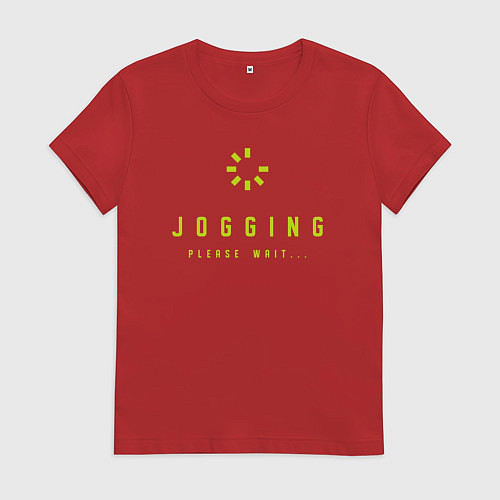 Женская футболка Jogging / Красный – фото 1