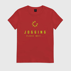 Женская футболка Jogging
