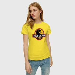 Футболка хлопковая женская PAC-MAN, цвет: желтый — фото 2