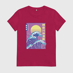 Женская футболка Большая волна