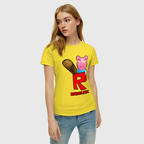 Женская футболка ROBLOX: PIGGI / Желтый – фото 3