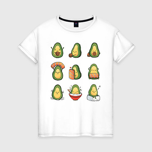 Женская футболка Life Avocado / Белый – фото 1