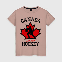 Женская футболка Canada Hockey