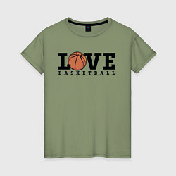 Женская футболка Love Basketball