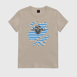 Женская футболка Рваная тельняшка