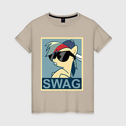 Женская футболка Rainbow Dash swag