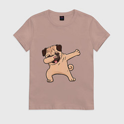 Женская футболка Мопс ДАБ