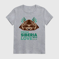 Женская футболка Из Сибири с любовью