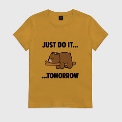 Женская футболка Мишка