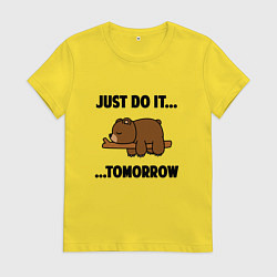 Женская футболка Мишка