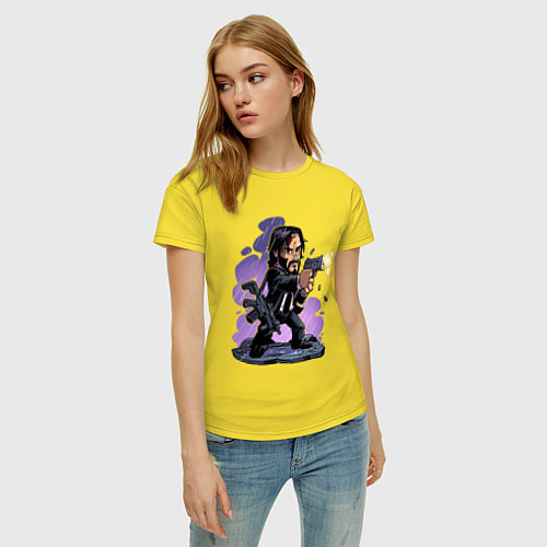 Женская футболка John Wick / Желтый – фото 3