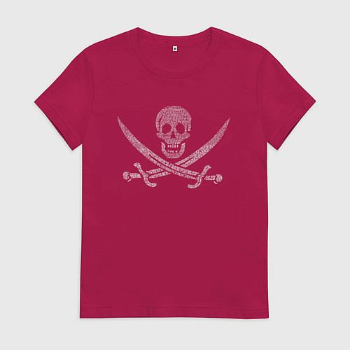 Женская футболка Pirate / Маджента – фото 1