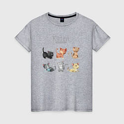 Женская футболка Милые котята