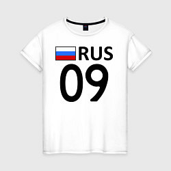 Футболка хлопковая женская RUS 09, цвет: белый