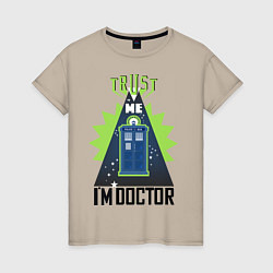 Женская футболка Trust me, i'm doctor who