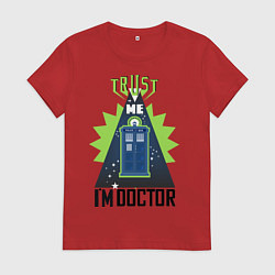 Женская футболка Trust me, i'm doctor who