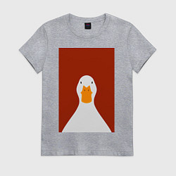 Женская футболка Утка