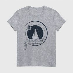 Женская футболка Вокруг света под парусами