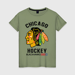 Женская футболка CHICAGO BLACKHAWKS NHL