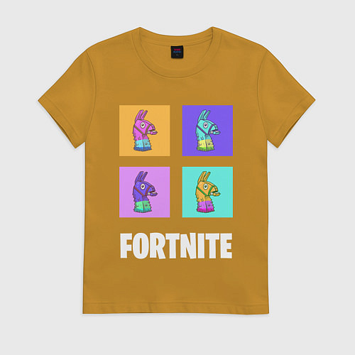 Женская футболка Фортнайт поп-ап / Горчичный – фото 1