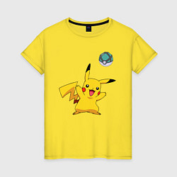 Женская футболка Pokemon pikachu 1