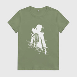 Женская футболка Поднятие уровня в одиночку