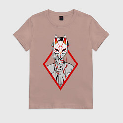 Женская футболка Женщина в маске