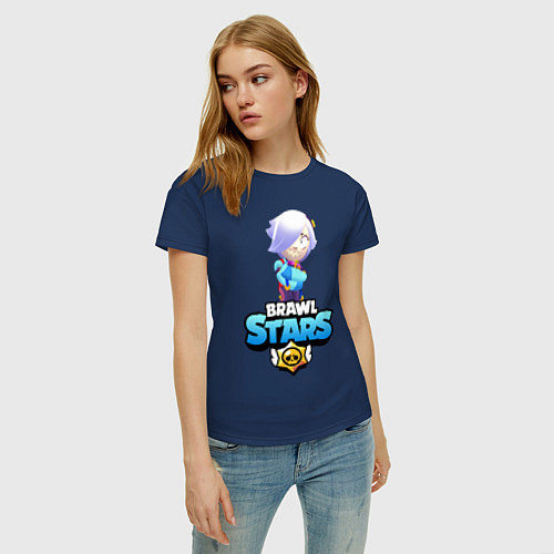 Женская футболка BRAWL STARS COLLETE / Тёмно-синий – фото 3