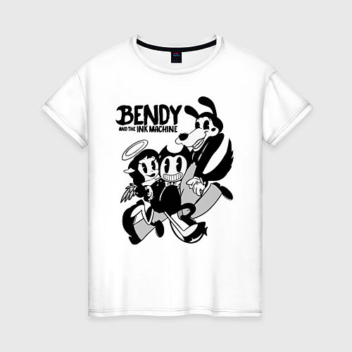 Женская футболка Bendy And The Ink Machine / Белый – фото 1