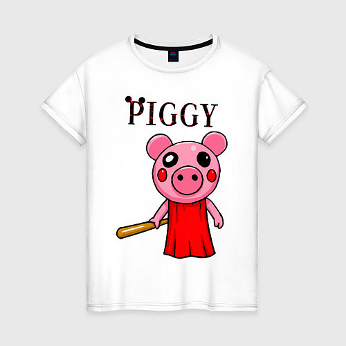Женская футболка ROBLOX PIGGY / Белый – фото 1