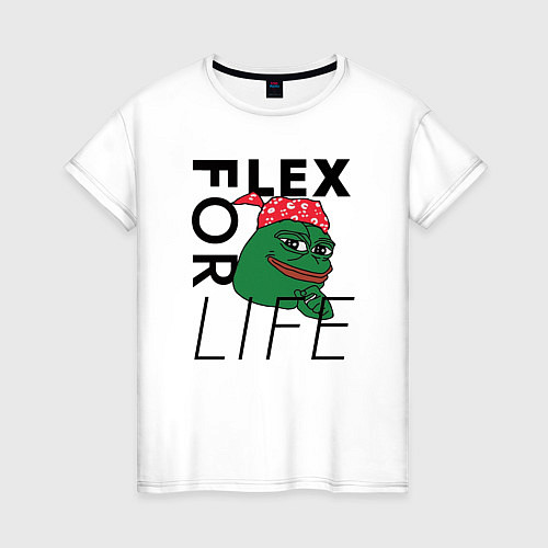 Женская футболка FLEX FOR LIFE / Белый – фото 1