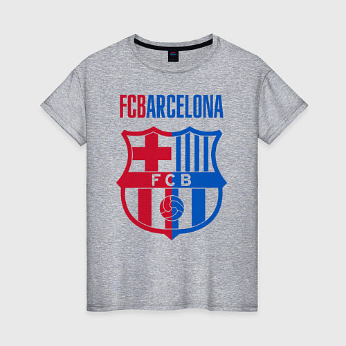 Женская футболка Barcelona FC / Меланж – фото 1