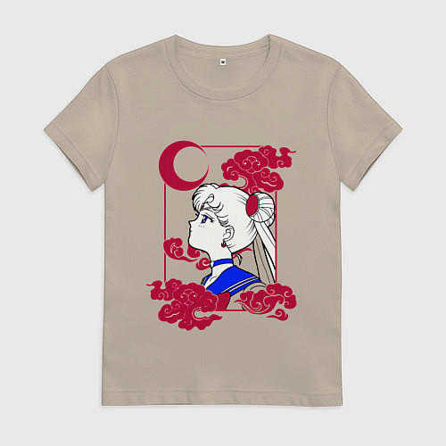 Женская футболка Сейлор Мун / Миндальный – фото 1