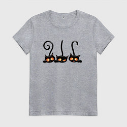 Женская футболка Котики