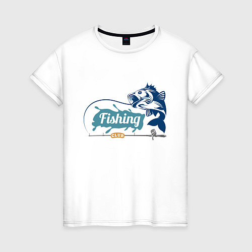 Женская футболка Клуб рыбака / Белый – фото 1