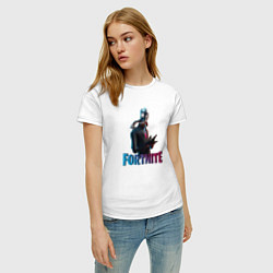 Футболка хлопковая женская Fortnite, цвет: белый — фото 2