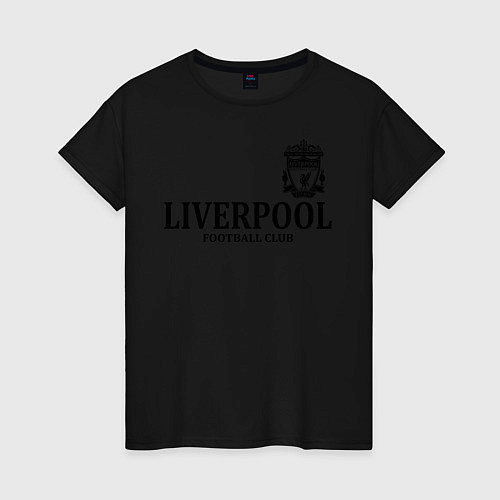 Женская футболка Liverpool FC / Черный – фото 1