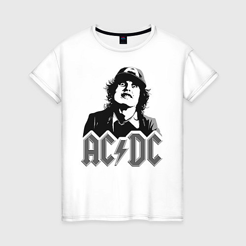 Женская футболка ACDC / Белый – фото 1