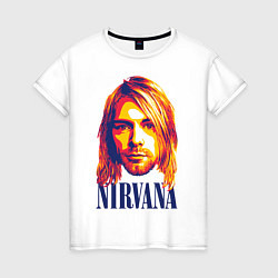 Футболка хлопковая женская Nirvana, цвет: белый