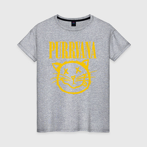 Женская футболка Nirvana / Меланж – фото 1