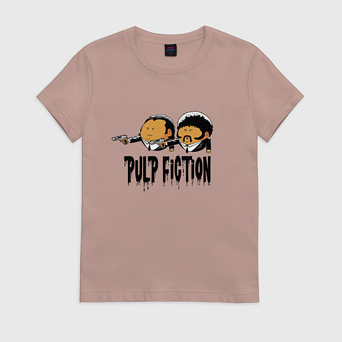 Женская футболка Pulp fiction / Пыльно-розовый – фото 1