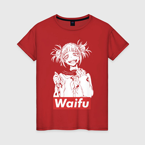 Женская футболка Waifu / Красный – фото 1