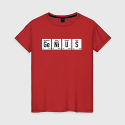 Женская футболка GENIUS
