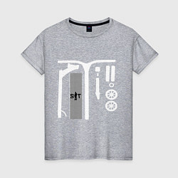 Женская футболка Самокат фристайл Кастом